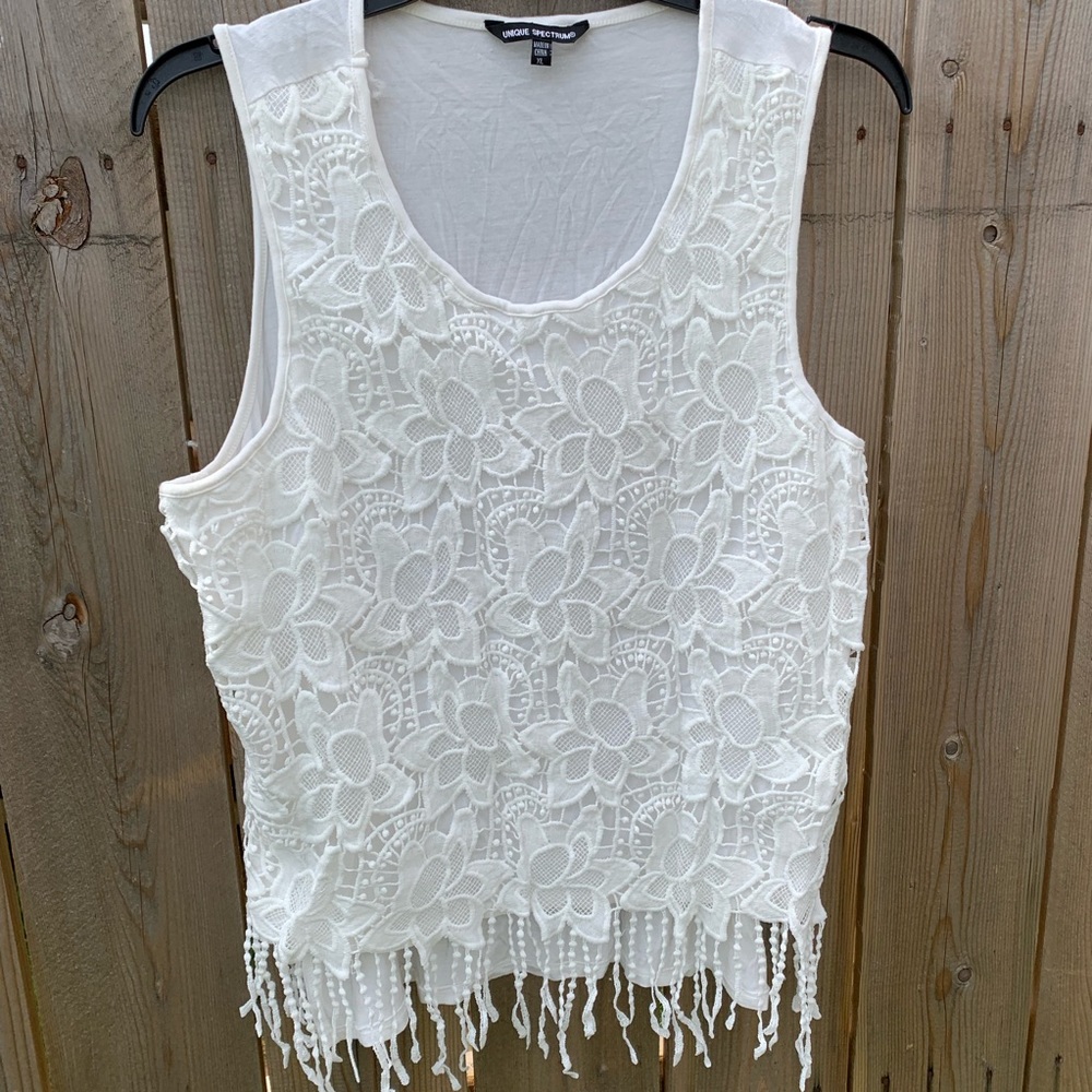 Unique Spectrum Lace Tank
